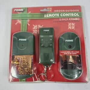 New Prime Indoor/Outdoor Remote Control 2 Pack Combo Christmas Light Switch 2006